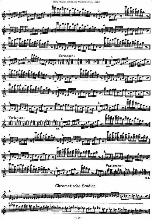 斯勒新老风格长笛练习重奏曲-第二-NO.37-长笛五线谱|长笛谱