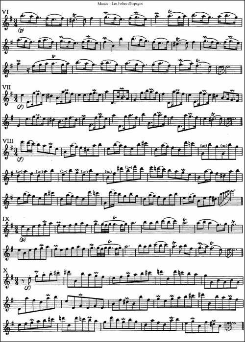 马瑞斯25首长笛小练习曲-NO.6-NO.10-长笛五线谱|长笛谱