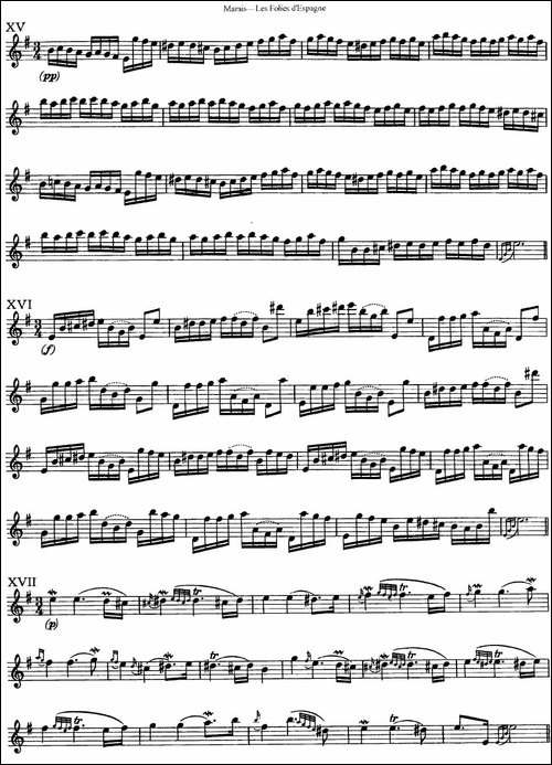 马瑞斯25首长笛小练习曲-NO.15-NO.17-长笛五线谱|长笛谱