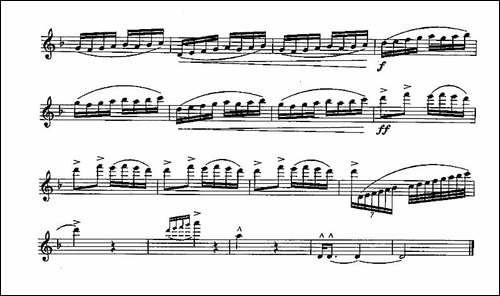 长笛九级考级曲谱-第三-长笛五线谱|长笛谱