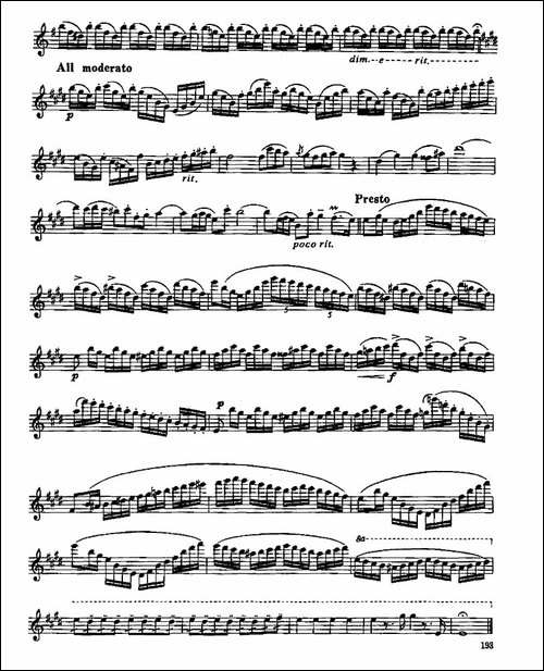 长笛九级考级曲谱-第四—1-长笛五线谱|长笛谱