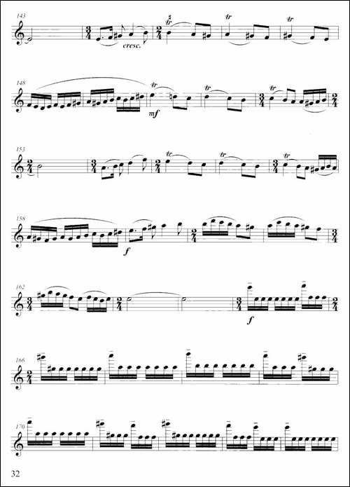 美丽的塔什库尔干-长笛五线谱|长笛谱