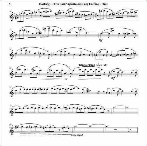 Three-jazz-vignettes-第二乐章-三重奏长笛分-长笛五线谱|长笛谱