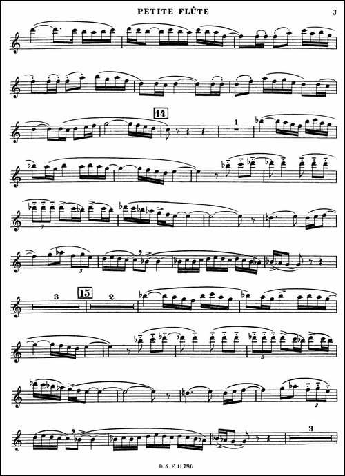 BOLERO-波莱罗-交响乐短笛分谱-长笛五线谱|长笛谱