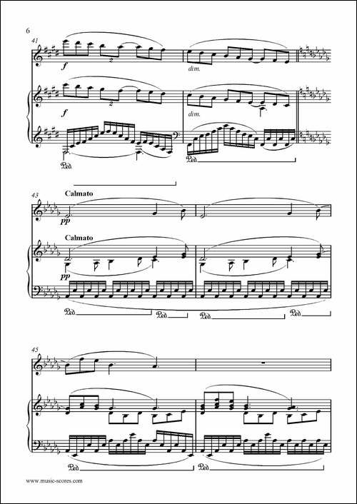 Clair-de-lune-长笛+钢琴伴奏-长笛五线谱|长笛谱