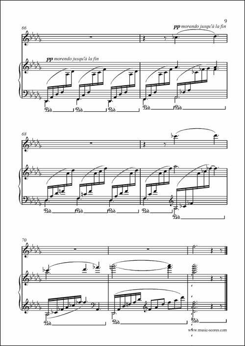 Clair-de-lune-长笛+钢琴伴奏-长笛五线谱|长笛谱