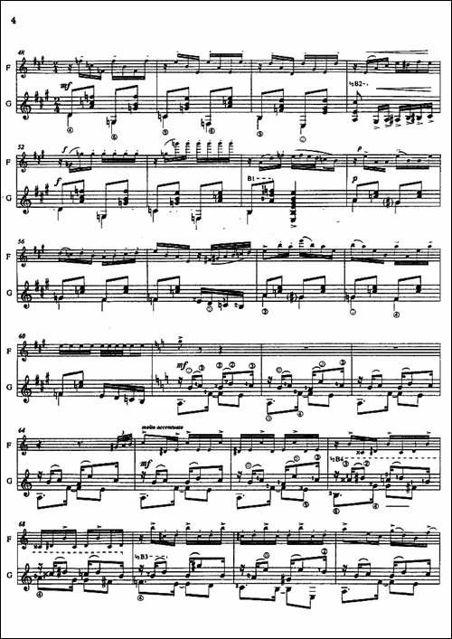 Histoire-du-Tango：1、Bordel-1900-长笛+吉-长笛五线谱|长笛谱