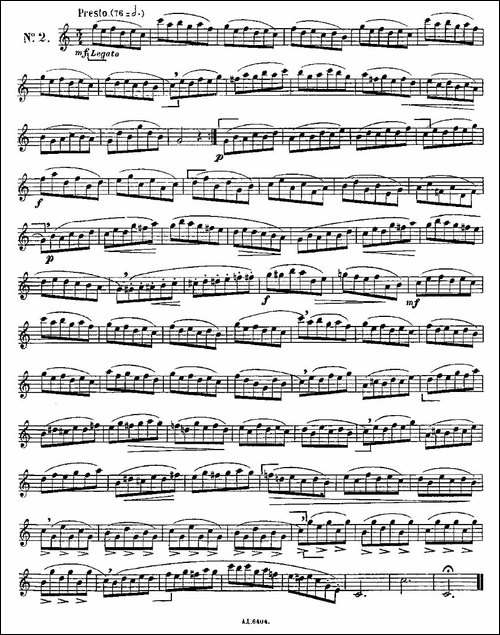 15首如歌的练习曲之1—5-长笛五线谱|长笛谱