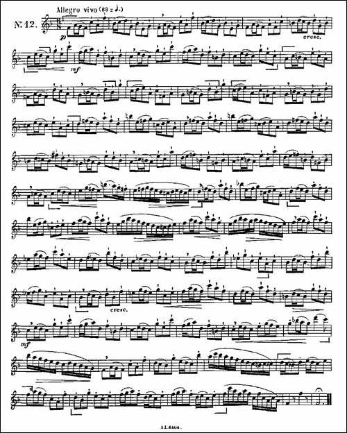 15首如歌的练习曲之11—15-长笛五线谱|长笛谱