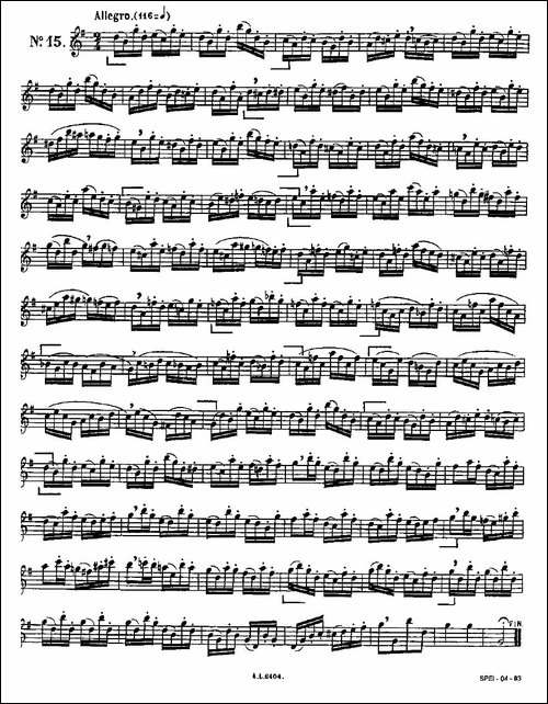 15首如歌的练习曲之11—15-长笛五线谱|长笛谱