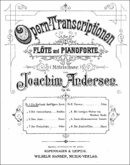 Opern-Transcriptionen.Op.45-1-长笛五线谱|长笛谱