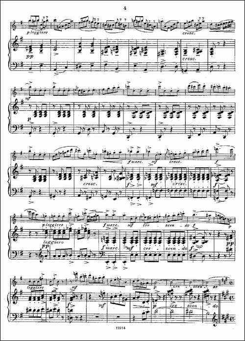 Opern-Transcriptionen.Op.45-4-长笛+钢琴伴-长笛五线谱|长笛谱