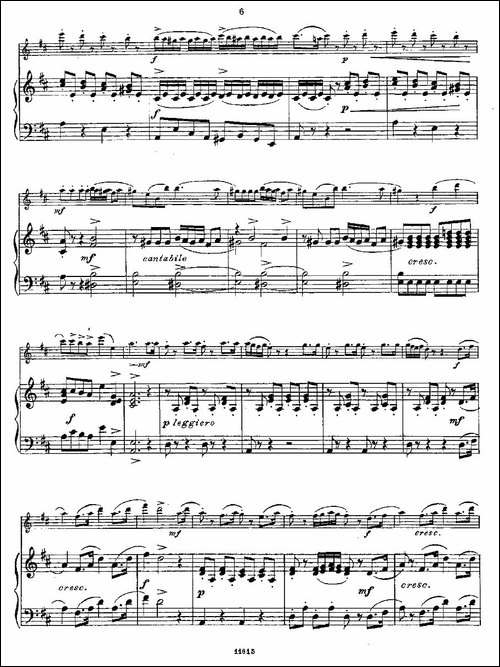 Opern-Transcriptionen.Op.45-5-长笛+钢琴伴-长笛五线谱|长笛谱