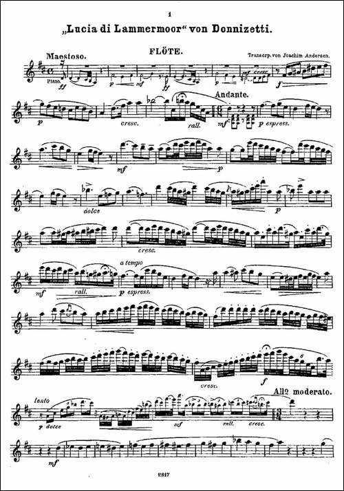 Opern-Transcriptionen.Op.45-6-长笛五线谱|长笛谱