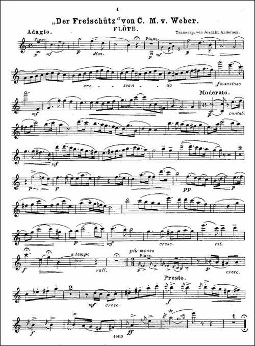 Opern-Transcriptionen.Op.45-7-长笛五线谱|长笛谱