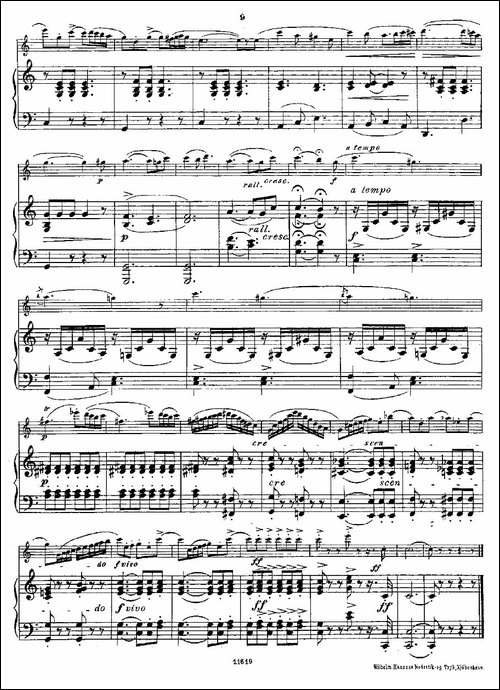 Opern-Transcriptionen.Op.45-7-长笛+钢琴伴-长笛五线谱|长笛谱