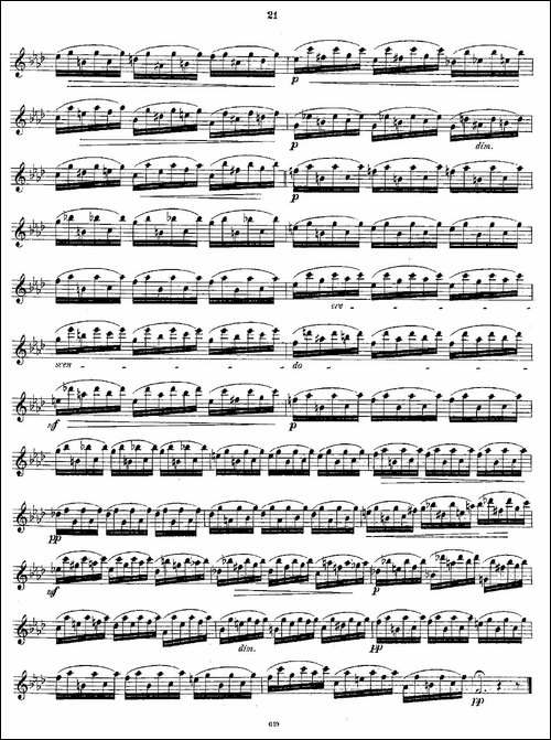 Andersen-etude-op30-之13—24-练习曲作品30号-长笛五线谱|长笛谱