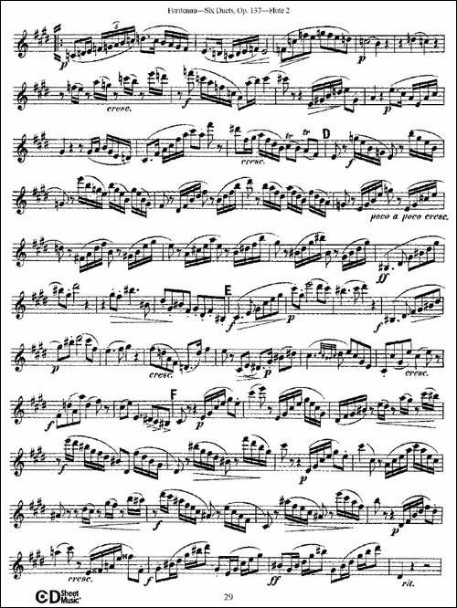 Six-Duets,-Op.137-之六-二重奏-六首作品-137-长笛五线谱|长笛谱