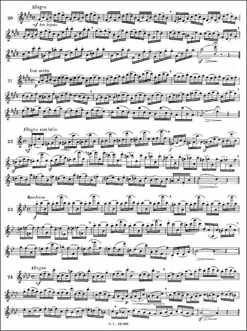 moyse-100首练习曲之15—28-长笛五线谱|长笛谱