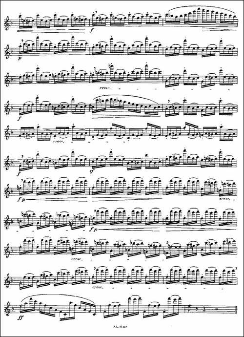 Moyse-25-Studies-after-Czerny-flute-[3]-25-长笛五线谱|长笛谱