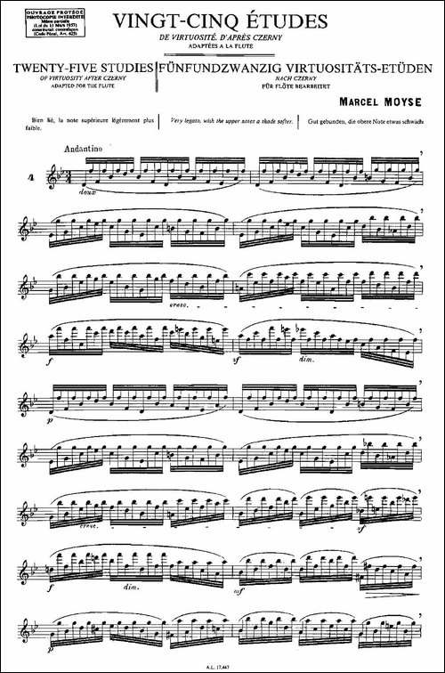 Moyse-25-Studies-after-Czerny-flute-[4]-25-长笛五线谱|长笛谱