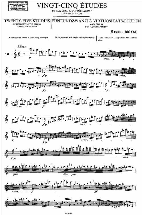 Moyse-25-Studies-after-Czerny-flute-[10]-2-长笛五线谱|长笛谱