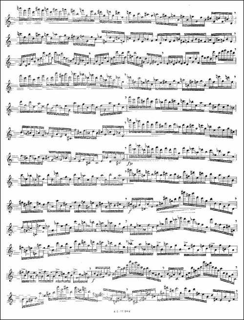 12首大技巧练习曲之5-长笛五线谱|长笛谱