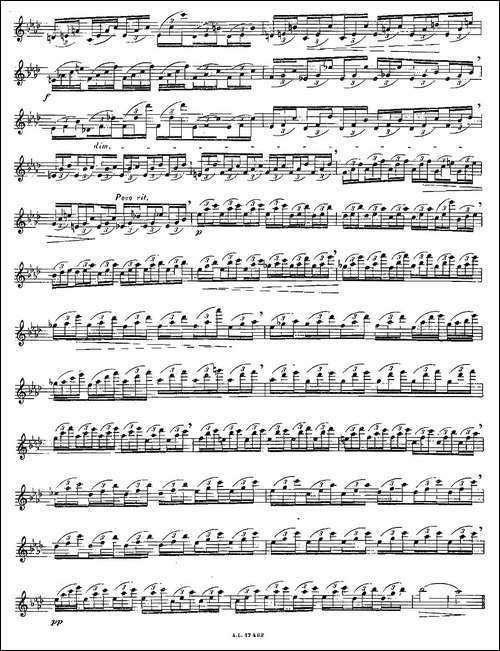12首大技巧练习曲之8-长笛五线谱|长笛谱