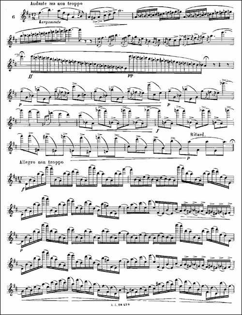 基于维尼亚夫斯基练习曲的10首长笛练习曲之6-Mo-长笛五线谱|长笛谱
