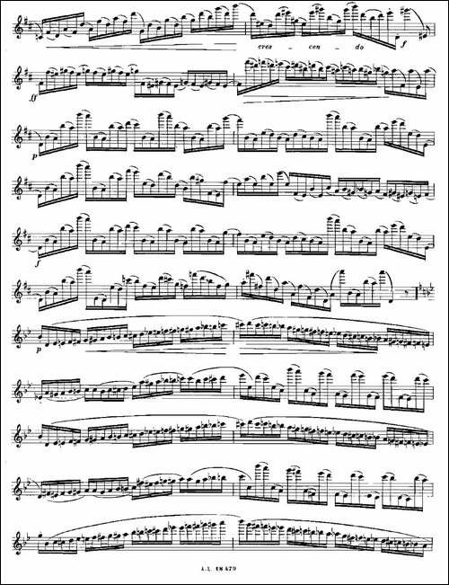 基于维尼亚夫斯基练习曲的10首长笛练习曲之6-Mo-长笛五线谱|长笛谱