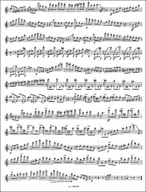 基于维尼亚夫斯基练习曲的10首长笛练习曲之7-Mo-长笛五线谱|长笛谱