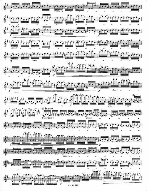 基于维尼亚夫斯基练习曲的10首长笛练习曲之8-Mo-长笛五线谱|长笛谱