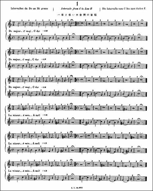初级练习之1-Alphonse-Ludec-Debutant-Flutis-长笛五线谱|长笛谱