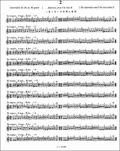 初级练习之2-Alphonse-Ludec-Debutant-Flutis-长笛五线谱|长笛谱