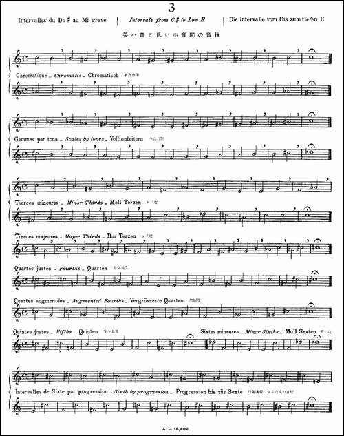 初级练习之3-Alphonse-Ludec-Debutant-Flutis-长笛五线谱|长笛谱