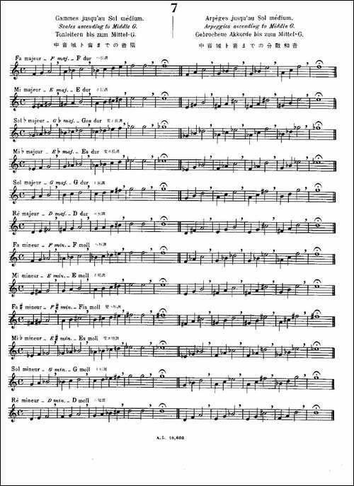初级练习之7-Alphonse-Ludec-Debutant-Flutis-长笛五线谱|长笛谱