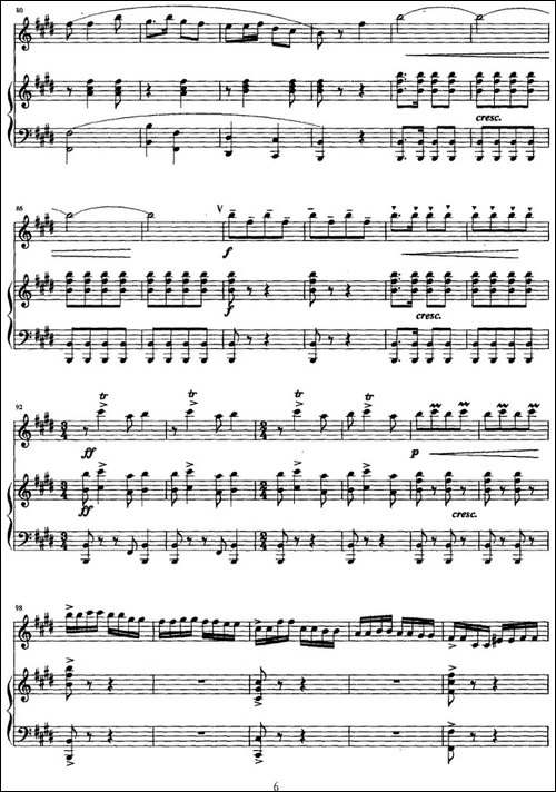 沂蒙山抒怀-钢琴伴奏-笛箫间谱|笛箫谱