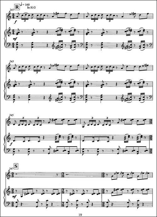 飞歌-笛子协奏曲+钢琴伴奏P11—2-笛箫间谱|笛箫谱