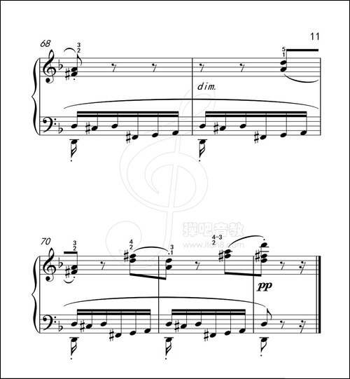 练习曲 39-克拉莫钢琴练习曲60首-钢琴谱
