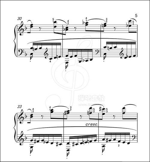 练习曲 39-克拉莫钢琴练习曲60首-钢琴谱