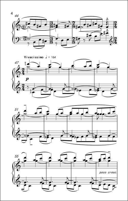 主题和倒影-巴托克 小宇宙 钢琴教程 6-钢琴谱