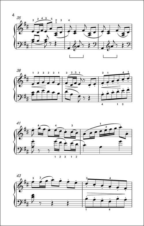 第三级 1.小步舞曲-中央音乐学院 钢琴-业余考级教程 1-3级-钢琴谱