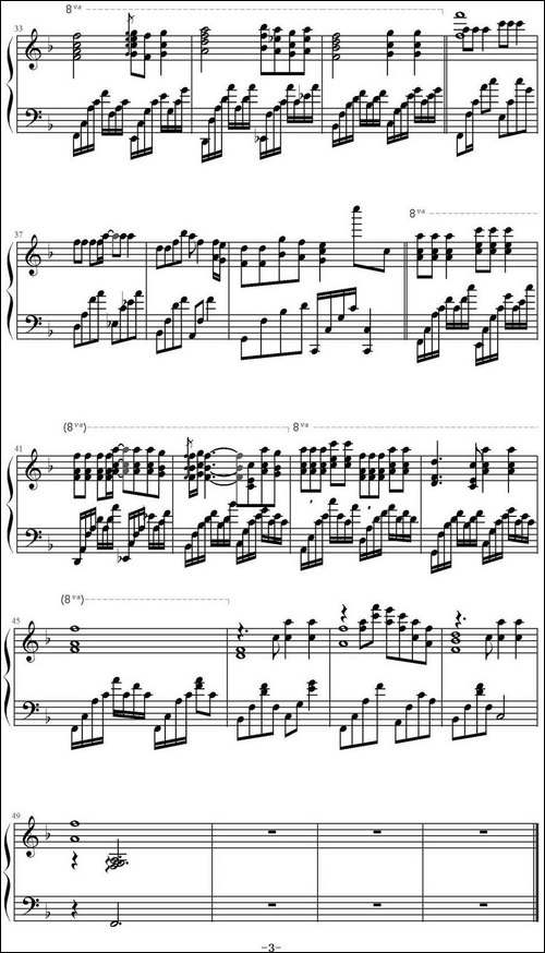 A little love-钢琴谱