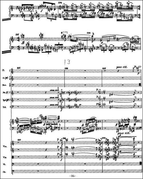 Piano Concerto Op.42-钢琴协奏曲总谱P35-66-钢琴谱