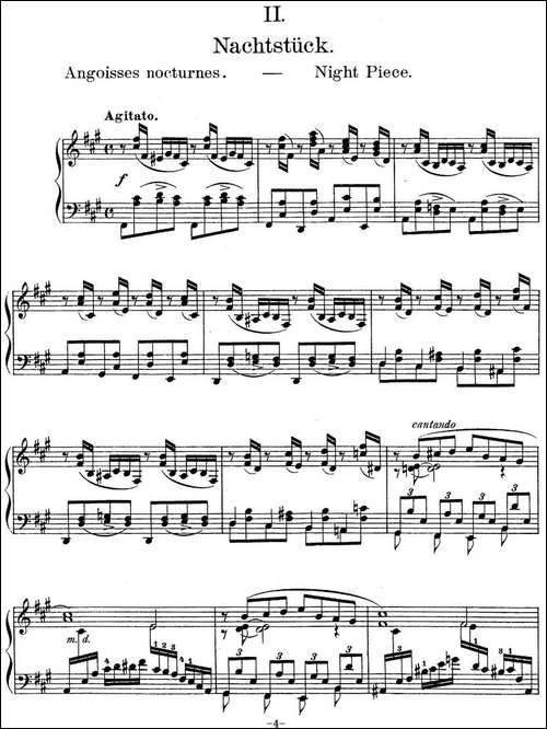 莫什科夫斯基-幻想小品集Op.52-Ⅱ-钢琴谱