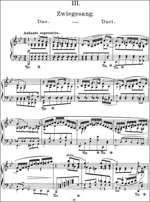 莫什科夫斯基-幻想小品集Op.52-Ⅲ-钢琴谱