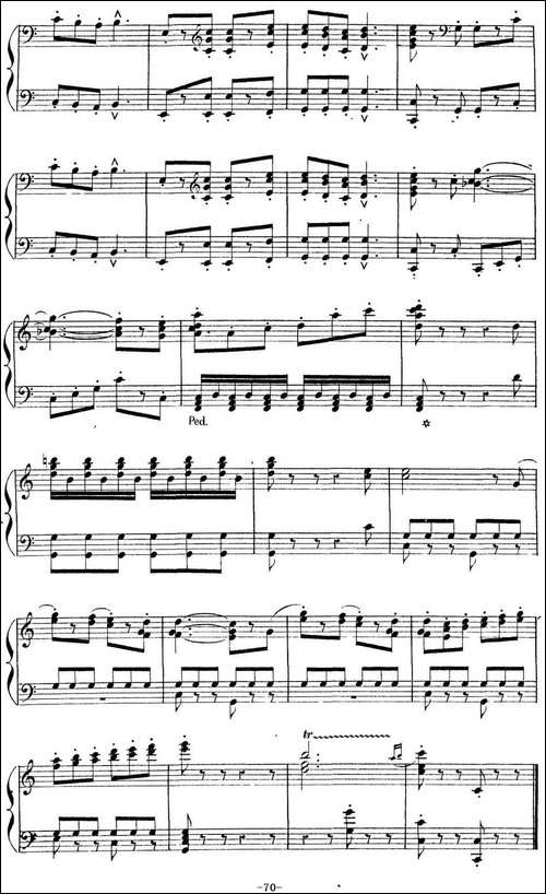 Carmen for Solo Piano-卡门全剧钢琴独奏版-No.13-钢琴谱