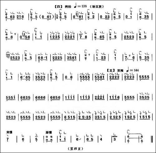 思凡-轻六调-[【上海筝会】考级八级曲目]-简谱|古筝古琴谱