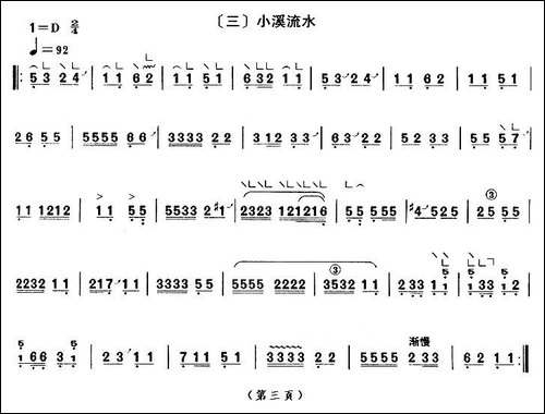 四段锦-【上海筝会】考级九级曲目-简谱|古筝古琴谱