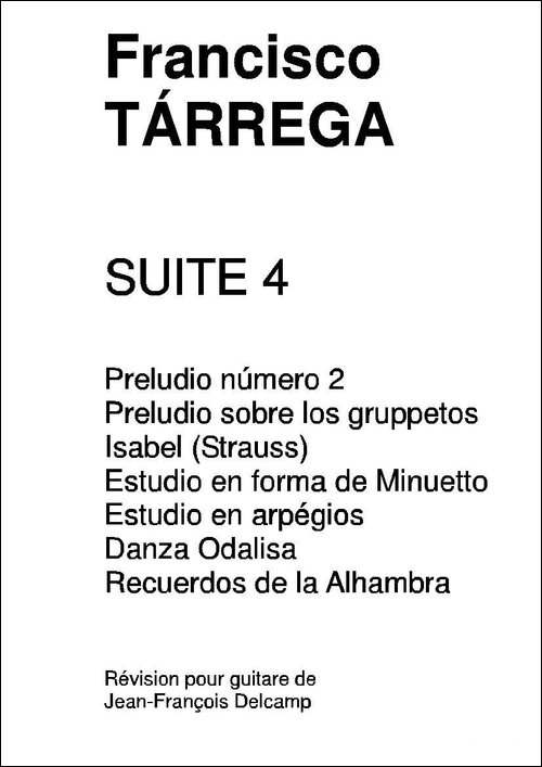 《塔雷加作品全集》第4部分-古典吉他-吉他谱